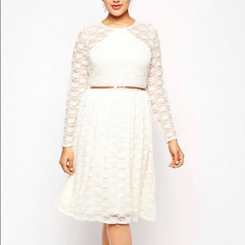 ASOS Curve lace midi dress, 24